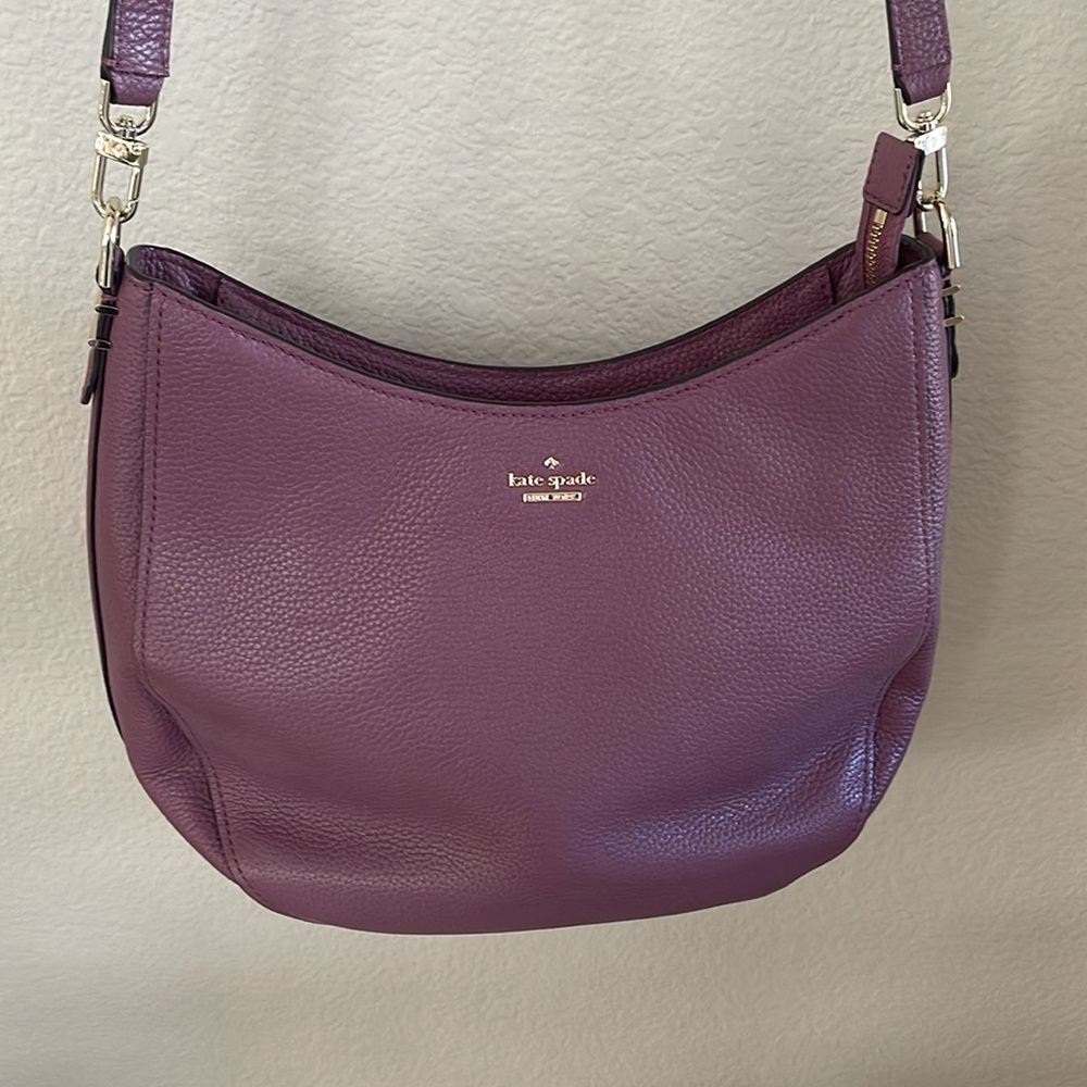 Kate Spade Oakwood Street Pebbled Leather Hobo Crossbody Bag - Picture 2 of 16